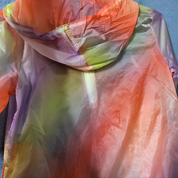 Victoria Secret Sport Half Zip Anorak Jacket Women XS Wind Breaker Rainbow Thin - Picture 6 of 10
